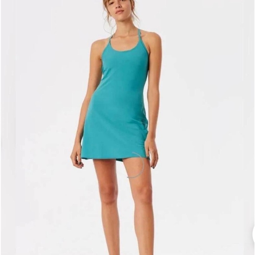 teal outdoor voices dress